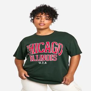 Custom Chicago Oversized Graphic T-<b>Shirt</b> <b>for</b> <b>Women</b> Premium Quality with Perfect <b>Loose</b> Fit <b>for</b> Winter Occasions - Product Image 1