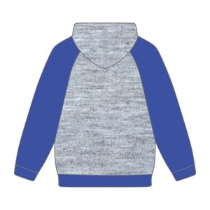 Sigma Gamma Rho Grey Body Blue Raglan Sleeves Pullover Sudadera con capucha Algodón SGRho Greek Sorority Custom Divine Nine HBCU Ropa - Product Image 3