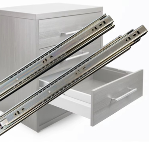 Corredores de cajón de rodamiento de bolas GT48 45kg Carga Funcionamiento suave Corredores de cajón de montaje lateral - Product Image 1