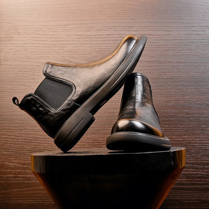 Chaussures décontractées légères avec semelle absorbant la transpiration et structure flexible, chaussures de tous les jours pour hommes, chaussures en cuir - Product Image 2