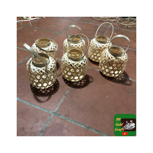 Elegante lámpara colgante de bambú, iluminación tejida a mano para casas ecológicas, restaurantes, centros turísticos y creaciones de ambiente cálido - Product Image 4