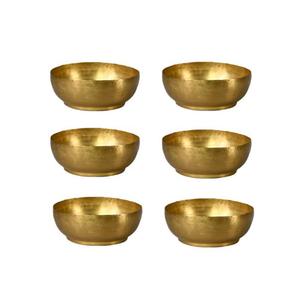 Bol d'ustensiles de cuisine en laiton de qualité supérieure pour servir des collations et des salades forme et taille personnalisées disponibles à un prix avantageux - Product Image 4