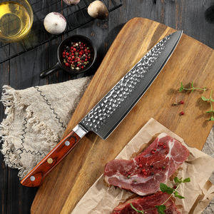 Cuchillo de Chef de cocina Premium Damasco, mango de madera de acero, Apto para lavavajillas, personalizable, duradero, borde afilado, hecho a mano, Pakistán - Product Image 3