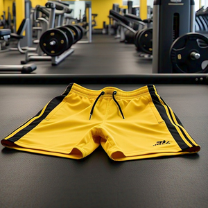 Vente en gros de shorts légers pour hommes, shorts de fitness d'été pour hommes, taille haute avec cordon de serrage, shorts en polyester 100% coton - Product Image 2