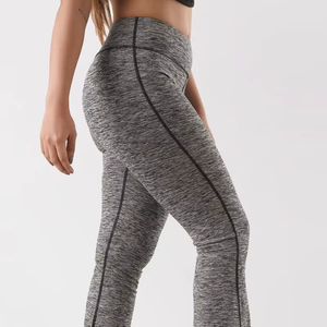 High Quality <b>Women's</b> Seamless Gym Fitness Yoga Pants Breathable Knitted Material Customizable Mid-Waist Scrunched Butt Summer - Product Image 5