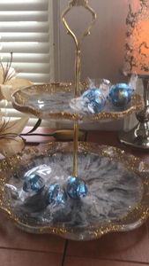 Handmade DIY 3-Tier Circular Display for <b>Resin</b> Crafts Round Shape Fruit Tray Epoxy <b>Mold</b> Tea Tray Table <b>Silicone</b> <b>Mold</b> - Product Image 4