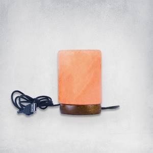 Anwar enterprises Mini lampe à sel de l'Himalaya en forme de cube sculptée par USB Décoration intérieure naturelle Artisanat fabriqué par le Pakistan - Product Image 2
