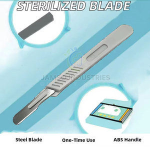 Cuchillas para mango de bisturí clínico con filo de precisión para procedimientos de laboratorio precisos, cuchillas profesionales para mango de bisturí médico - Product Image 2