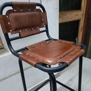 Multicolored Recycled Old Wood <b>Chair</b> for Home Dining Room Office and Bar Metal Furniture for Apartment Use - Product Image 1