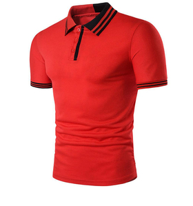 Polo de golf à col roulé 100% coton de haute qualité pour hommes Quantité personnalisée en polyester brodé avec motif imprimé en soie - Product Image 2