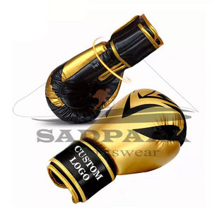 ถุงมือชกมวยหนังแท้สำหรับฝึกศิลปะการต่อสู้พร้อมโลโก้ - Product Image 1