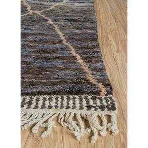 Nuray Classic <b>Wool</b> Rugs Hand Knotted in Grey Black Abstract Pattern for Home-Pae-4624 for Living Room Teenagers' Hallway Bedroom - Product Image 4