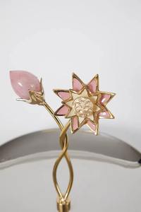 Résine Fleur Conception De Luxe En Métal Rond Décoratif Gâteau De Mariage Stand Ensembles Tasse Gâteau Stand Décoration - Product Image 3