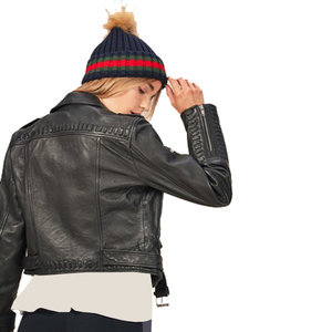 High Quality Women's Casual Soft Leather Jackets Small Size Crop <b>Coat</b> with Stand Collar Regular Fit Outwear - Product Image 2