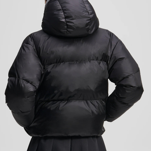Chaqueta de Invierno para Mujer al por Mayor, Directo de Fábrica, OEM, Chaqueta Acolchada con Capucha, Abrigo Cálido con Cremallera, Ropa de Calle Informal de Moda 2026 - Product Image 2