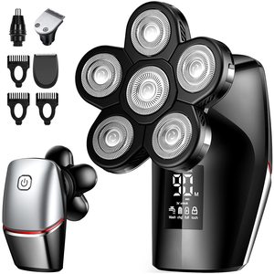Rasoir électrique rechargeable sans fil pour homme 4 en 1, kit de toilettage pour utilisation humide et sèche avec rasoir facial étanche IPX7 - Product Image 4