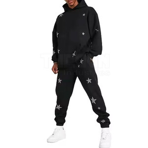 Design Your Own Logo Light <b>Weight</b> <b>Men</b> Rhinestone Tracksuit Best Quality <b>Men</b> Rhinestone Tracksuit New Arrival - Product Image 5
