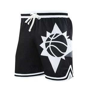Vêtements de sport de haute qualité en vrac toile hommes personnalisé solide Basketball Shorts Style Vintage respirant taille élastique - Product Image 1