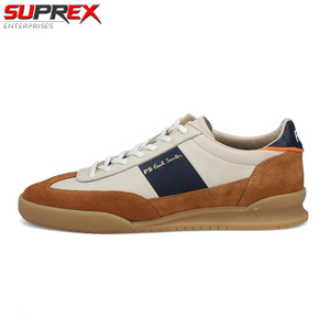 Suprex Enterprises Tan Gum Dover Sneakers Confortables Antidérapantes Haute Qualité Tige en Cuir Véritable Imprimé Léopard Personnalisées - Product Image 5