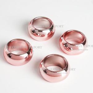 Anillo de cristal para servilletas, soporte para servilletas, Decoración de mesa de papel tisú, acabado brillante, lujoso - Product Image 6