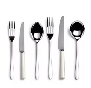 Juego de Cubiertos de Acero Inoxidable de 5 Piezas, Juego de Cubiertos Plateados con Pulido Espejo para Bodas - Product Image 6