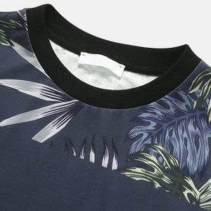 เสื้อยืดผู้ชายลายดอกไม้ โพลีเอสเตอร์ 100% ทรงหลวม คอกลม แขนสั้น ผ้าถัก น้ำหนัก 180 กรัม พิมพ์ลายแบบซับลิเมชั่น สไตล์ลำลองแนวสตรีท - Product Image 3