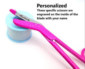 Tijeras de Vendaje Personalizadas con Tu Nombre, Tijeras de Enfermera Rosadas Grabadas, Perfectas para Regalos a Enfermeras por Vaslcare - Product Image 3