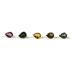 5x8mm Naturel Multi Tourmaline Faceted Pear Cut Pierres précieuses en vrac de haute qualité Acheter en ligne auprès du fabricant vérifié Fournisseur - Product Image 3