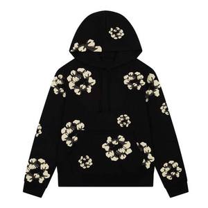 2025 nueva moda antiarrugas forrado pulóver Sudadera con capucha de manga larga de punto ropa informal de talla grande temporada de invierno diseño impreso - Product Image 4