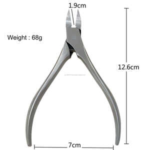 Ciseaux coupe-ongles en acier inoxydable de beauté professionnelle pince à cuticules en Silicone pour manucure pédicure élimination de la peau morte - Product Image 2