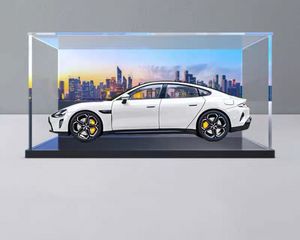 Caja de exhibición acrílica Artful Cosmos con iluminación LED de 150x150x75 mm, transparente y a prueba de polvo, para coches de juguete - Product Image 5