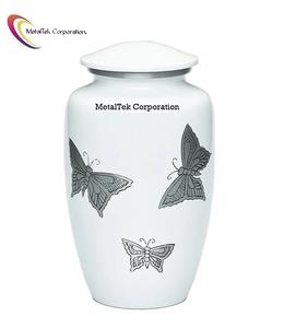 โถใส่เถ้ากระดูกอลูมิเนียมสำหรับผู้ใหญ่ลายผีเสื้อสีชมพูงานตามสั่งภาชนะใส่เถ้ากระดูกสีสันสดใสสำหรับตกแต่ง - Product Image 4