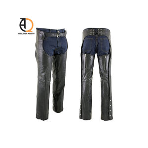 Chaps de cowboy western en cuir de vachette avec franges pour l'équitation - Product Image 6