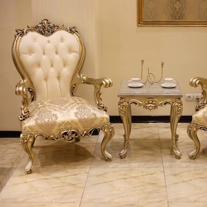 Chaises de designer de mariage sculptées en or, Chaises de marié en métal et laiton/Fabricants de meubles de mariage - Product Image 1