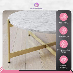 Manufactured in India Highest Selling Quality Home Decor Use >Living Room Furniture Golden Coffee <b>Table</b> for Living Room - Product Image 4