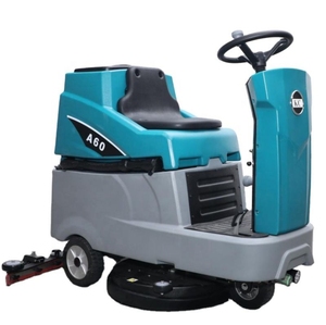 เครื่องขัดพื้นอุตสาหกรรมแบบนั่งขับ ขนาดเล็ก แผ่นขัดเดี่ยว สำหรับล้างและทำความสะอาดพื้นกระเบื้อง พร้อมระบบอบแห้ง - Product Image 3