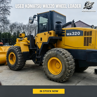 Komatsu WA320 Radlader 14 Tonnen Mittelgroßer Frontlader SAA6D107E3 Motor Gebrauchter Japanischer Bau-Radlader Lagerbestand