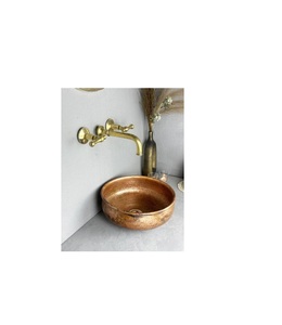 Bassin en cuivre de qualité supérieure pour des projets de décoration intérieure distinctifs offrant un attrait unique de finition artisanale - Product Image 4