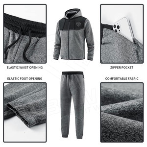 Los últimos chándales de verano para hombre de talla grande de color sólido Servicio OEM Logotipo personalizado de alta calidad informal - Product Image 4