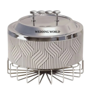 Olla Caliente de Metal con Acabado en Cuero, Excelente Calidad, Hecha a Mano, Forma Redonda, Diseño Nuevo, Calentador de Alimentos de Metal - Product Image 6