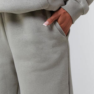 ชุดเซ็ตฮู้ดดี้และกางเกงวอร์มผู้หญิง พิมพ์โลโก้ได้ ผ้าฝ้าย 100% สไตล์สตรีทแวร์ สำหรับฤดูหนาว - Product Image 5