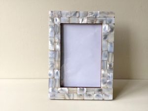 Mother of Pearl Customizable Photo Frame with Customized Logo Handmade Luxury Decorative Frame for Elegant Home Wall Decor - Product Image 5