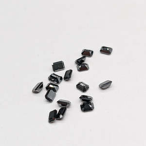 Diamant noir solitaire, diamant naturel de 3x5 mm pour la fabrication de bijoux, certifié IGI, coupe excellente, coupe de qualité - Product Image 3