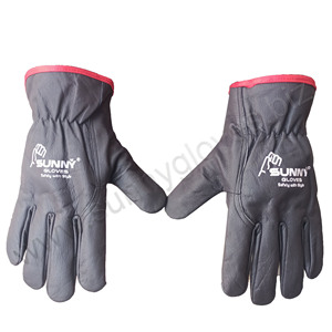 Hot Sale Hand Safety <b>Gloves</b> 1 pairs of <b>Driver</b> <b>Gloves</b> Fleece Lined Leather Premium Lorry <b>Drivers</b> <b>Glove</b> for men - Product Image 5