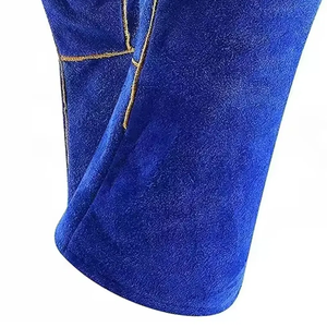 Gant de soudage en cuir de vachette résistant aux hautes températures spécial soudeur gant de travail anti-brûlure - Product Image 5