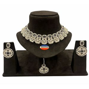 Montana 8635 Plaqué Or Fine Jewelry Collier Ras Du Cou Ensemble Géométrique Avec Cuivre Laiton Perle Diamant Cadeau De Mariage - Product Image 1