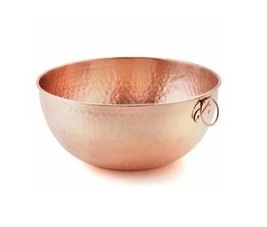 Nuevo cuenco de servicio de Metal con decoración de mesa de lujo con acabado Chapado en cobre, nuevo cuenco de Metal de diseño martillado único para el hogar - Product Image 4