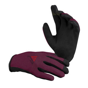 Material de guante de ciclo de dedos completos de invierno de alta calidad tela elástica de poliéster usada, cuero sintético, forro interior de lana - Product Image 4