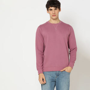 เสื้อสเวตเตอร์แขนยาวของผู้ชายผ้าฝ้ายโพลีเอสเตอร์พิมพ์ลายขนแกะฝรั่งเศสไซส์ XS สำหรับฤดูหนาว - Product Image 1