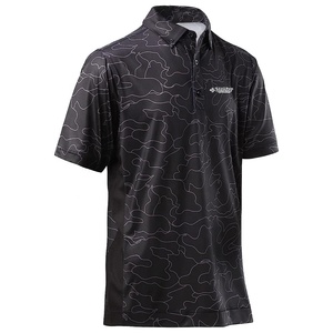 Polo de Golf entièrement imprimé avec un matériau de meilleure qualité. T-shirt de Golf respirant entièrement imprimé pour hommes - Product Image 2
